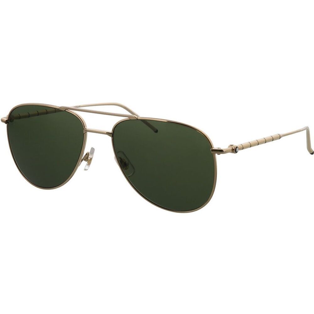 NWT Mont Blanc MB0311S Gold 58mm Sunglasses